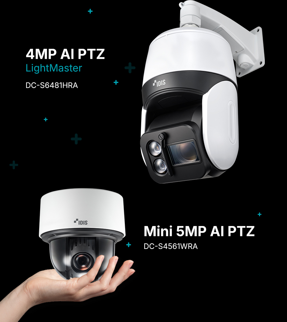 IDIS PTZ CAMERAS WITH AI-POWERED AUTO-TRACKING FOR ENHANCED SURVEILLANCE IN MULTIPLE SETTINGS