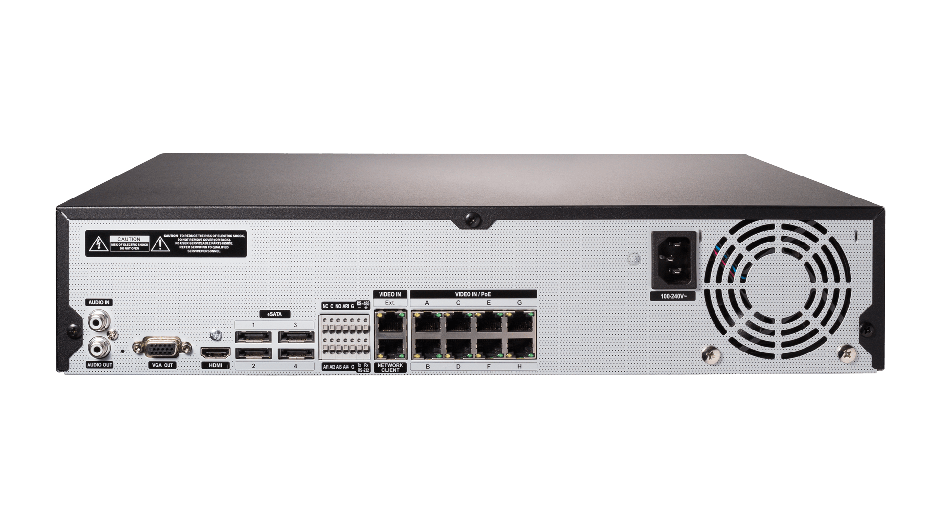 FAST ALPHA ENC 8M2 AFRR 8 Channel MPEG-2 Video Security AG Encoder DSP Switch 